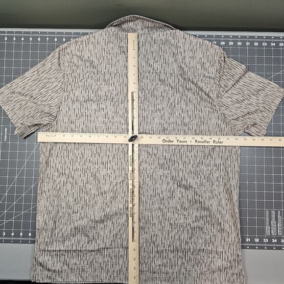 511 Tactical Shirt Large Geometric Camouflage Covert Button Concealed Carry Leo - Picture 10 of 12